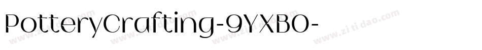 PotteryCrafting-9YXB0字体转换