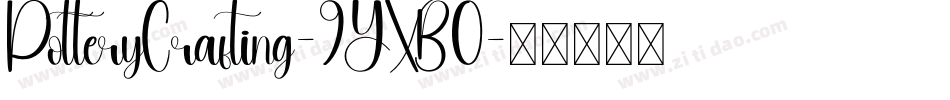 PotteryCrafting-9YXB0字体转换