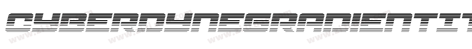 CyberdyneGradientItalic-1WL2字体转换