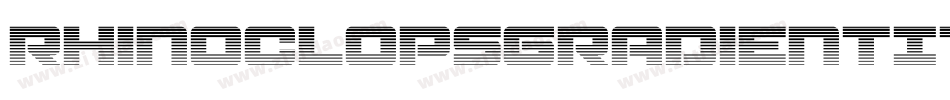 RhinoclopsGradientItalic-ALLA2字体转换