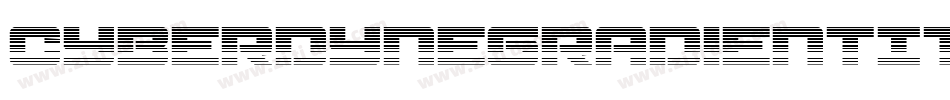 CyberdyneGradientItalic-1WL2字体转换