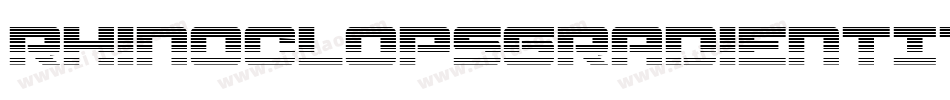RhinoclopsGradientItalic-ALLA2字体转换