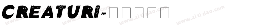 CREATURI字体转换