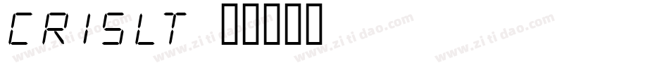 CRISLT字体转换