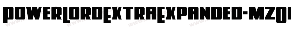 PowerLordExtraExpanded-mzOa字体转换