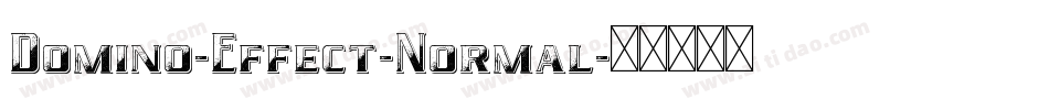 Domino-Effect-Normal字体转换