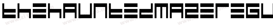TheHauntedMazeRegular-3Vx8字体转换
