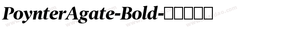 PoynterAgate-Bold字体转换