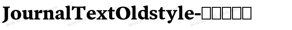 JournalTextOldstyle字体转换