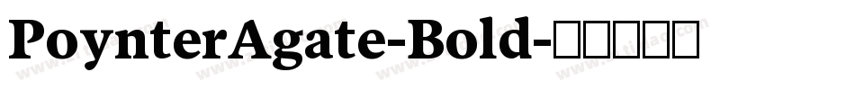 PoynterAgate-Bold字体转换