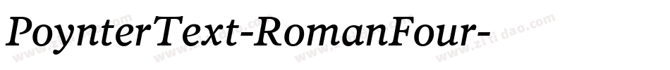 PoynterText-RomanFour字体转换