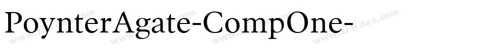 PoynterAgate-CompOne字体转换