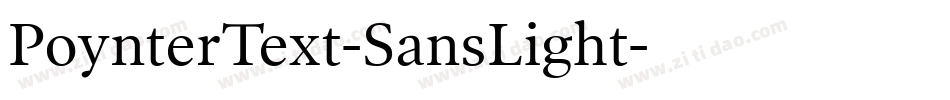 PoynterText-SansLight字体转换