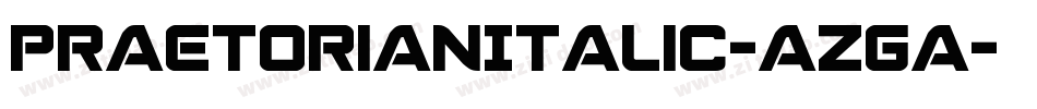 PraetorianItalic-azGa字体转换