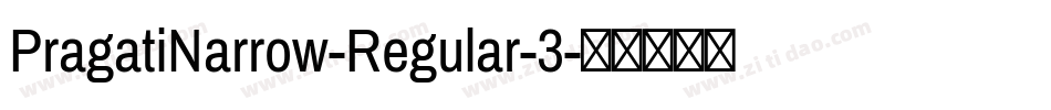 PragatiNarrow-Regular-3字体转换