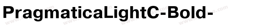 PragmaticaLightC-Bold字体转换