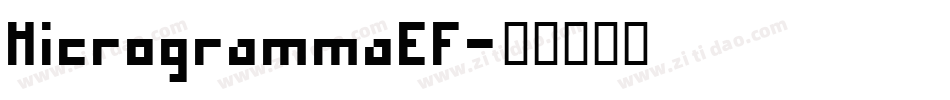 MicrogrammaEF字体转换