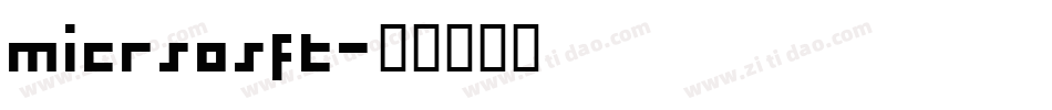 micrsosft字体转换