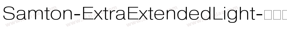 Samton-ExtraExtendedLight字体转换