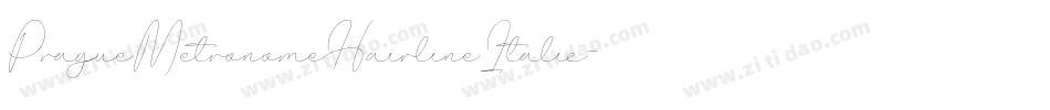 PragueMetronomeHairlineItalic-mLLXx字体转换