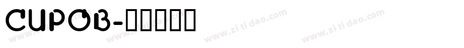 CUPOB字体转换