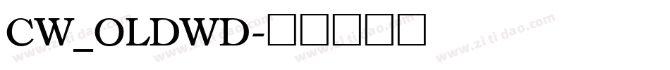 CW_OLDWD字体转换