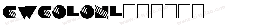 CWCOLONL字体转换