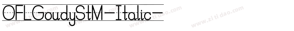 OFLGoudyStM-Italic字体转换