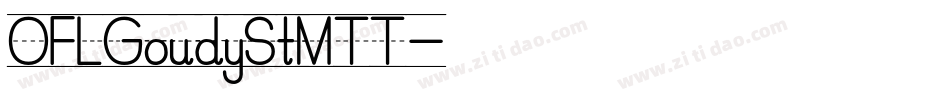 OFLGoudyStMTT字体转换