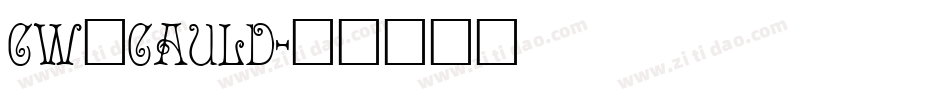 CW_CAULD字体转换