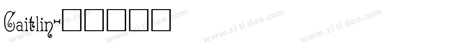 Caitlin字体转换