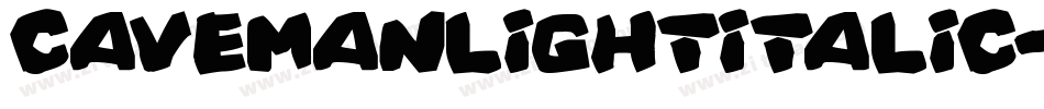 CavemanLightItalic-14wM字体转换