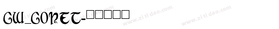 CW_CONFT字体转换