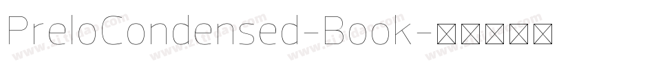 PreloCondensed-Book字体转换