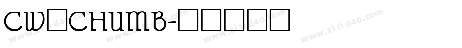 CW_CHUMB字体转换
