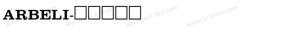 ARBELI字体转换