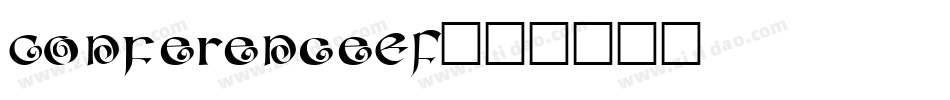 ConferenceEF字体转换