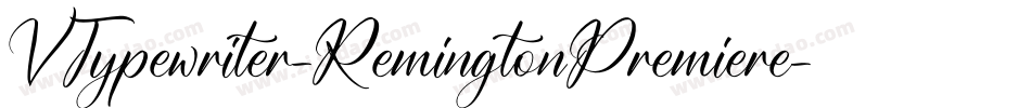 VTypewriter-RemingtonPremiere字体转换