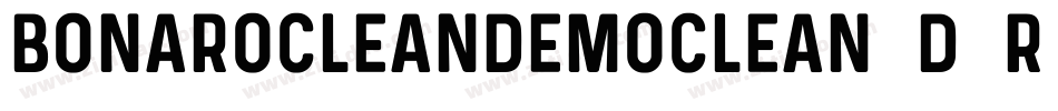 BonaroCleanDemoClean-d9r6V字体转换