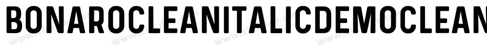 BonaroCleanItalicDemoCleanItalic-PKV6d字体转换