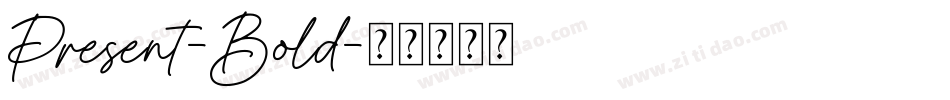 Present-Bold字体转换