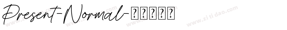 Present-Normal字体转换