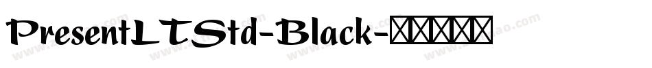 PresentLTStd-Black字体转换
