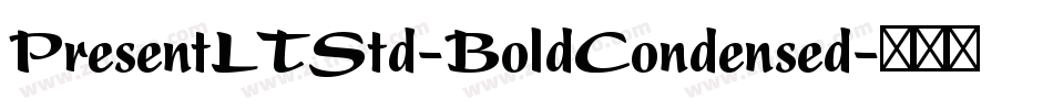 PresentLTStd-BoldCondensed字体转换