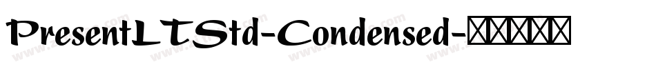 PresentLTStd-Condensed字体转换