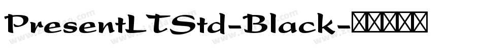 PresentLTStd-Black字体转换