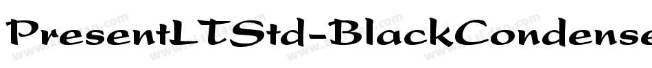 PresentLTStd-BlackCondensed字体转换