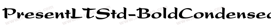 PresentLTStd-BoldCondensed字体转换