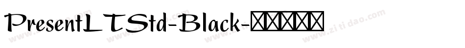 PresentLTStd-Black字体转换