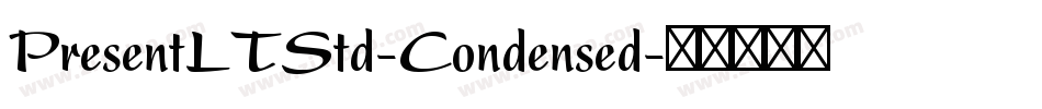 PresentLTStd-Condensed字体转换
